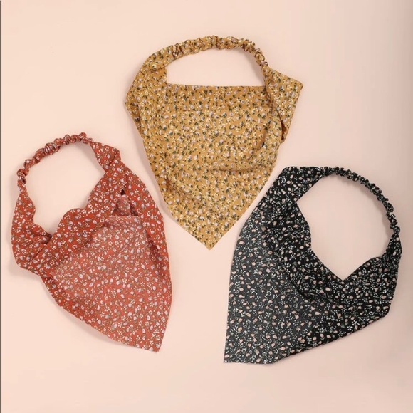 3 piece floral headband - Picture 3 of 3